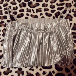 boutique silver tank